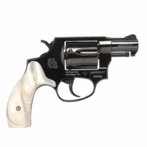 Heritage Arms Roscoe .38 Special 2 inch blued revolver with white pearl grips