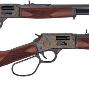 Henry Big Boy Carbine color case hardened receiver with 16.5 inch octagon blued barrel and walnut stock