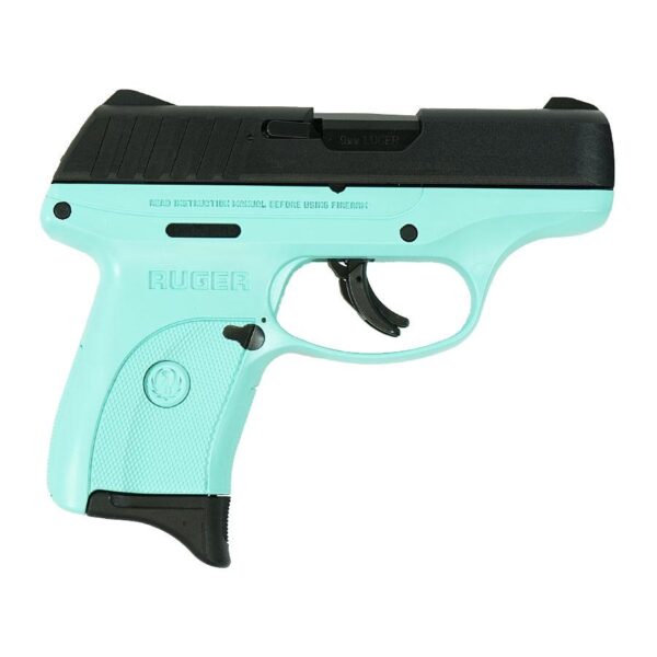 ruger ec9s 9mm luger 3 bbl 7rd tiffany frame only.psd 0002 right Ruger EC9s Handgun 9mm Luger 7rd Magazine 3.12" Barrel Robin's Egg Blue Frame