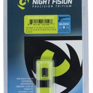 Night Fision GLK004013WGZ Suppressor Height Sights For Glock  Green Tritium White Outline Front Sight-Black/Blank Rear Sight Glock 17/17L/19