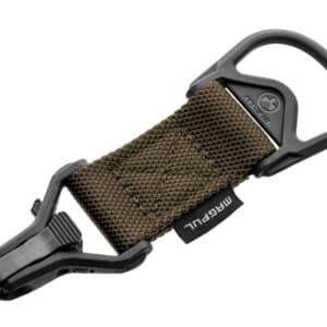 Magpul MAG516-COY MS1/MS3 Sling Adapter made of Steel with Coyote Melonite Finish, Polymer Hardware, Nylon 1.25" Webbing & Two to One-Point Design for AR-15, M4 & M16