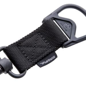 Magpul MAG517-BLK MS1/MS3 QD Sling Adapter made of Steel with Maganese Phosphate Black Finish, Polymer Hardware, Nylon 1.25" Webbing & Two to One-Point Design for AR-15, M4, M16, AK-Platform & AKM