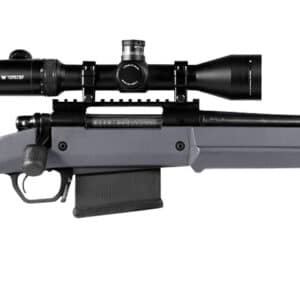 Magpul MAG931-GRY Hunter American Stock Fixed with Aluminum Bedding & Adjustable Comb Stealth Gray Synthetic for Ruger American SA