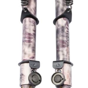 Harris Bipods 25C Non-Swivel 25C Swivel Stud, 13.50"-27", Kryptek Highlander Steel/Aluminum, Rubber Feet