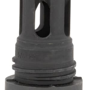 Yankee Hill 431524A Mini QD Flash Hider Black Phosphate Steel with 5/8"-24 tpi Threads & 2.13" OAL for 5.56x45mm NATO AR-Platform