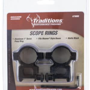 Traditions A798DS Quick Peep  Matte Black 1"