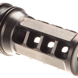Huxwrx 1646 QD 338 Muzzle Brake Black with 5/8"-24 tpi Threads &  2.30" OAL for 338 Cal AR-Platform