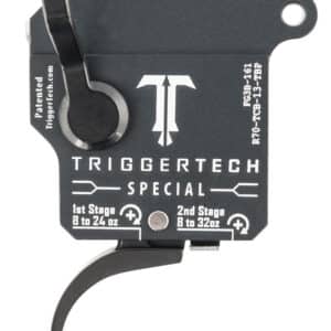 TriggerTech R70TCB13TBP Special  Two-Stage Pro Curved Trigger with 1-3.50 lbs Draw Weight & Matte Gray w/Black Parts Finish for Remington 700 Right