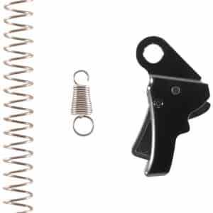 Apex Tactical 115112 Action Enhancement  Curved Trigger w/ 5-5.50 lbs Draw Weight & Black Finish for Springfield Hellcat