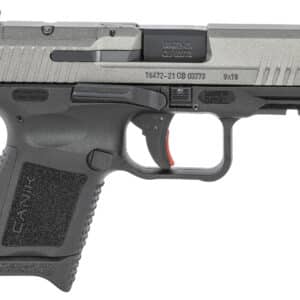 Canik TP9 Elite SC 9mm subcompact pistol, 3.6-inch match-grade barrel, Tungsten Cerakote finish