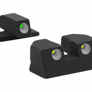 Meprolight USA 101103201 Tru-Dot  Green Tritium White Outline Front Sight-Yellow Tritium White Outline Rear Sight Sig Sauer P-Series P226/P320