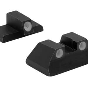 Meprolight USA 115193101 Tru-Dot  Green Tritium White Outline Front Sight-Green Tritium White Outline Rear Sight H&K P2000/P2000 SK