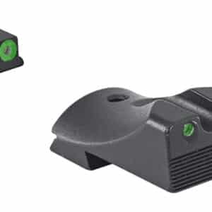 Meprolight USA 412183111 Hyper-Bright  Green Tritium Green Outline Front Sight-Green Tritium Black Outline Rear Sight Kimber 1911 Slant