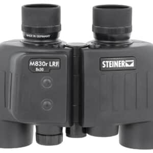Steiner 2680 M830r Laser Rangefinder 8x 30mm Mil Radian Ranging Reticle, Floating Prism Auto Focus, Black Makrolon w/Rubber Armor