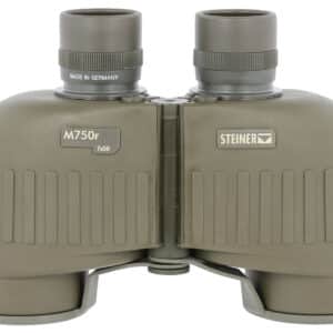 Steiner 2650 M750r Tactical 7x50mm Range Finding Reticle Floating Prism, Green Rubber Armor Makrolon