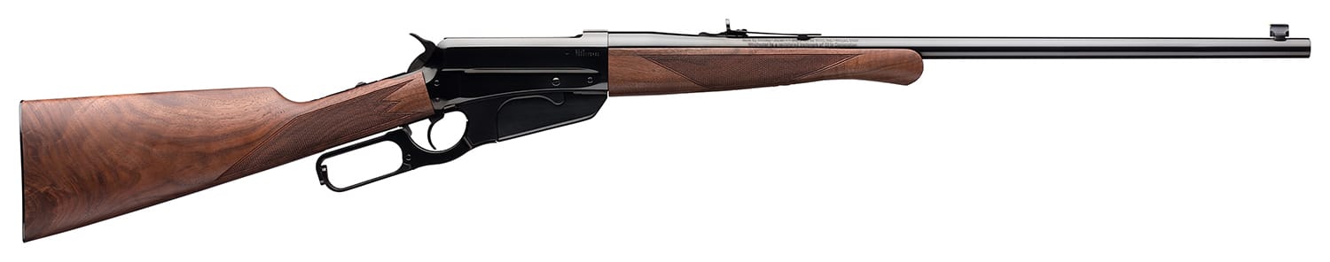 Winchester 1895 High Grade 405 WIN 24 inch rifle with gloss blued finish and walnut stock