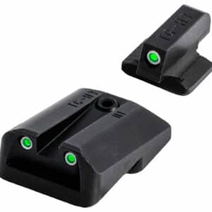 TruGlo TGTG231A1W Tritium Pro  Black | Green Tritium White Outline Front Sight Green Tritium Rear Sight