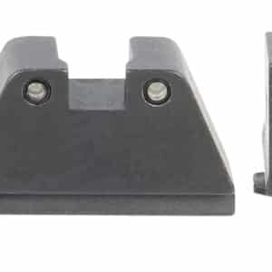 AmeriGlo GL814 Optic Compatible Sight Set for Glock  2XL Tall Green Tritium Black Outline Front Sight-Green Tritium Black Outline Rear Sight