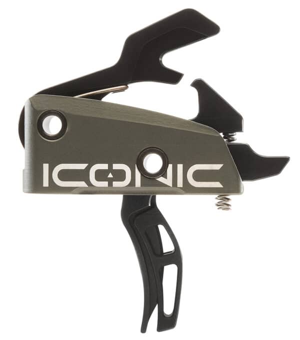 Rise Armament T22GRN Iconic  Two-Stage Curved Trigger with 2 lbs Draw Weight & Green Finish for AR-15, AR-10