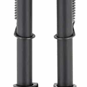 Harris Bipods S-25CP Swivel 25C Picatinny, 13.50-27", Black Steel/Aluminum, Rubber Feet