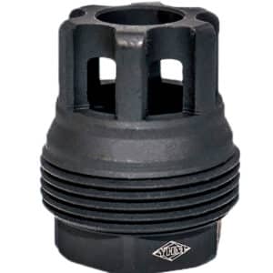Yankee Hill 4401MB24 sRx QD Mini Muzzle Brake Black Phosphate Steel with 5/8"-24 tpi, 9mm, 1.10" OAL & 9.375" Diameter for sRx Adapters