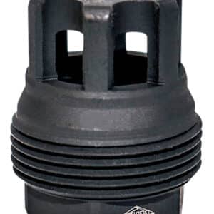 Yankee Hill 4401MB28 sRx QD Mini Muzzle Brake Black Phosphate Steel with 1/2"-28 tpi, 9mm, 1.10" OAL & 9.375" Diameter for sRx Adapters