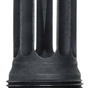 Yankee Hill 440524 sRx Q.D. Flash Hider Long Black Phosphate Steel with 5/8"-24 tpi, 9mm, 2.30" OAL & 9.375" Diameter for sRx Adapters