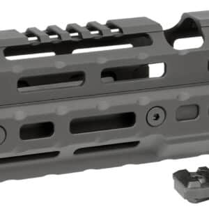 Midwest Industries MIAKALPHA100 Alpha  Drop-in Aluminum Black Hardcoat Anodized 5 Slot Picatinny Rail AK-Platform 10" Long Compatible w/M-LOK