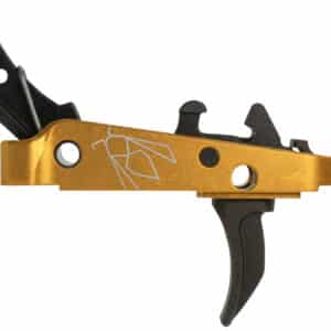 CMC Triggers 47507 Drop-In Yella Jacket Combat Trigger Group 2.0 Single-Stage Curve with 3.50 lbs Draw Weight, Black w/ Yellow Housing