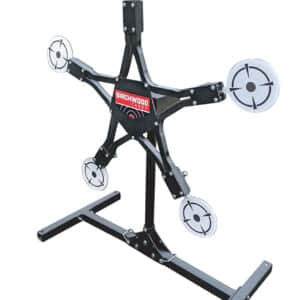Birchwood Casey TXSPT Texas Star Plinking Target Handgun/Rifle/Shotgun Black/Gray AR500 Steel Star 0.37" Thick Standing