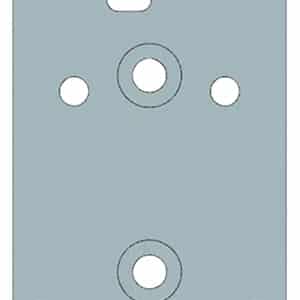Beretta USA EUS03050 90/92  Silver, Fits Beretta 90/92 RDO Burris FastFire/Vortex Venom/Docter Pattern Footprint Mount