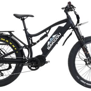 Bakcou E-bikes B-S17-B-B25 Storm 25 Medium Matte Black 17" w/Stand Over Height of 30.50" Frame, Sram 9sp, 40t Front & Sram 11-34t Rear Cassette Bafang M620 Ultra Motor