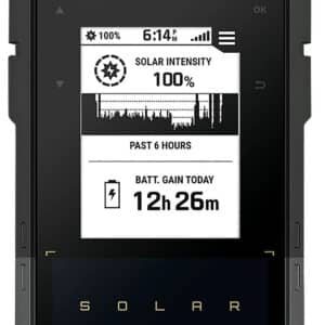 Garmin 0100278200 eTrex Solar GPS/Smart Features, 28MB Memory Black 2.20" Transflective/Monochrome Display, Compatible w/Garmin Explore App