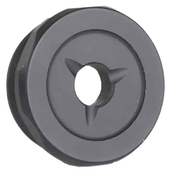 Jk Armament JK155PROEC30 155 Pro Flash Reducer End Cap 30 Cal 1.375"x24 Ti6AL4V Titanium Black