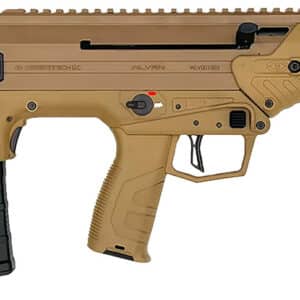 DESERT TECH WLVRN bullpup semi-automatic rifle FDE side view