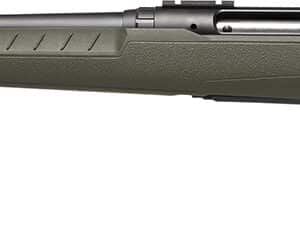 Savage AXIS 2 Compact left-hand bolt-action rifle 20 inch barrel OD green synthetic stock matte black receiver