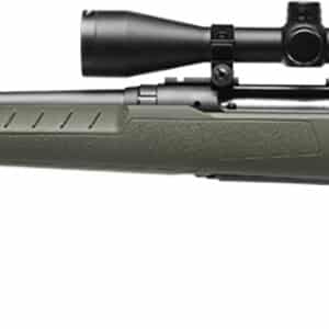 Savage Axis 2 XP 7mm-08 Remington left-hand bolt-action rifle with green synthetic stock and 3-9x40 scope