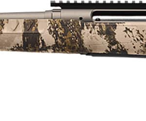 Savage Axis 2 Pro Compact .243 Winchester left-hand rifle in Western camouflage with 20-inch threaded barrel