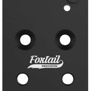 Foxtail Precision 100017 Rear Sight Dovetail Optic Adapter Plate for CZ P10  Black Anodized CZ P10
