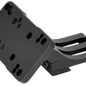 Warne 6110MR Red-Dot Riser 45 Degree Offset Reflex  Black Anodized Right Hand