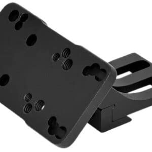 Warne 6110ML Red-Dot Riser 45 Degree Offset Reflex  Black Anodized Left Hand