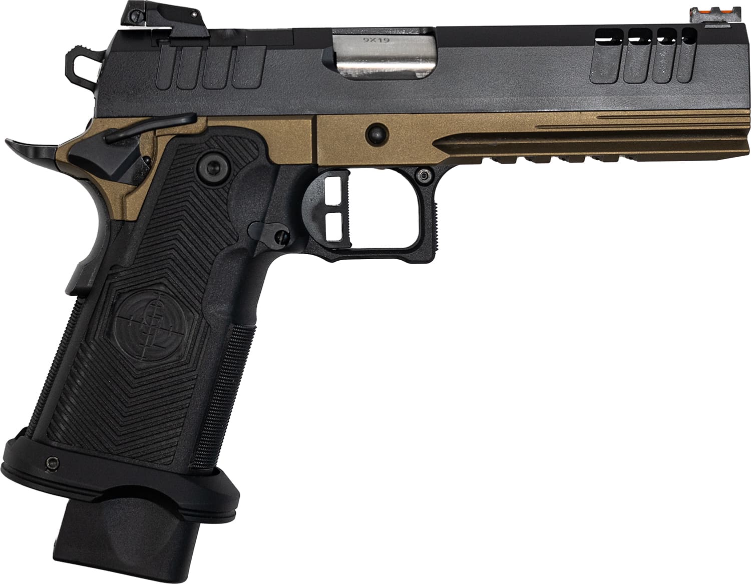 Great Lakes Synergy 1911 DS 9mm bronze frame black slide 5-inch barrel
