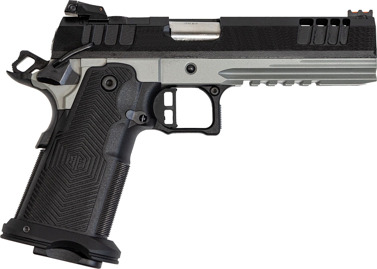 Great Lakes 1911 DS Synergy 9mm pistol 5 inch barrel bull shark grey finish
