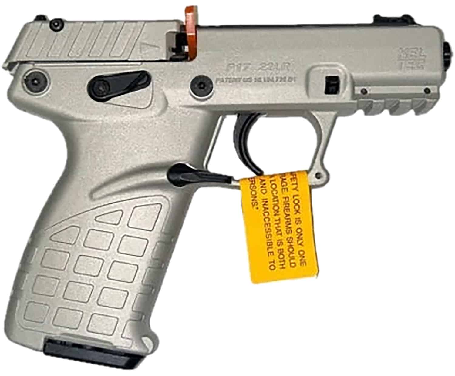 KelTec P17SA P17 22 LR compact handgun with threaded 3.80-inch barrel and Picatinny rail