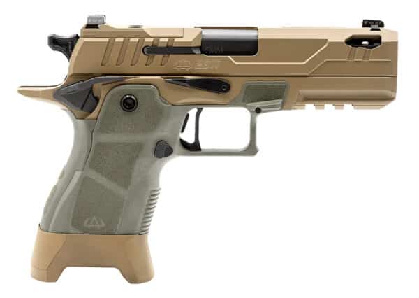 OA Defense 2311 Compact Pro 9mm High Desert Sage with 4.25 inch ported barrel