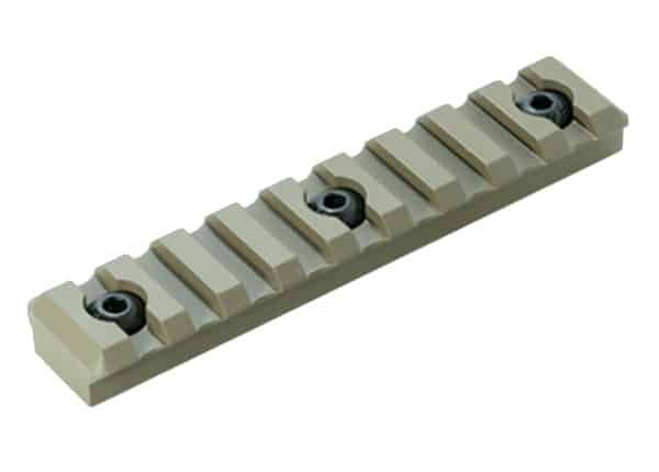 Timber Creek Outdoors M9SPRFDE M-LOK 9 Slot Picatinny Rail  FDE Aluminum