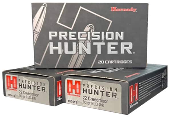 Hornady 83412   22Creedmoor Extremely Low Drag-eXpanding 20 Per Box/10 Case