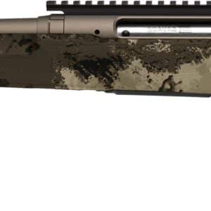 Savage Axis 2 Pro .243 Winchester left-hand bolt-action rifle with 20-inch threaded barrel and camo synthetic stock