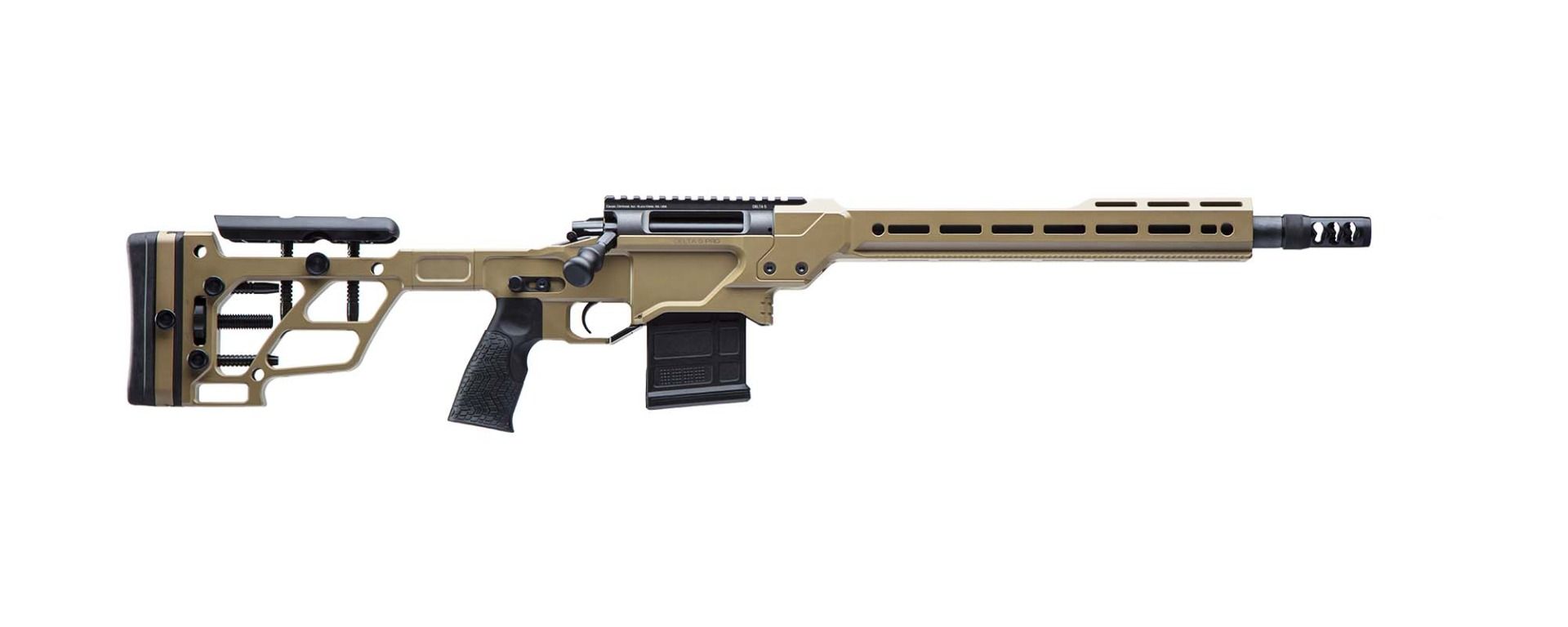 Daniel Defense DELTA 5 PRO .308 rifle 16-inch varmint barrel Coyote finish