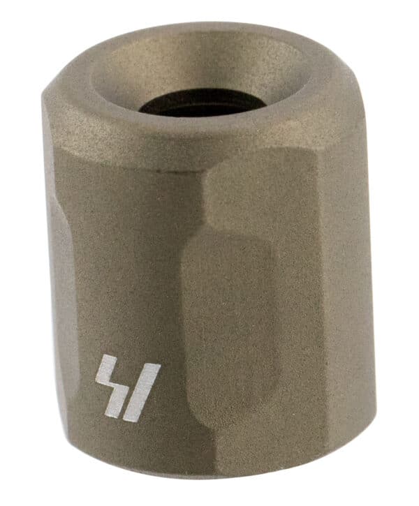 Strike BCTPFDE Barrel Thread Protector  223 Rem/5.56x45mm NATO AR Platform Flat Dark Earth Aluminum 1/2"-28 tpi